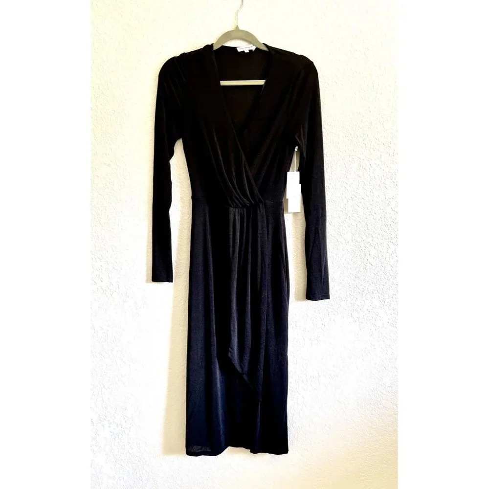 Good American Shimmer Wrap Dress Size 1 = Small NWT